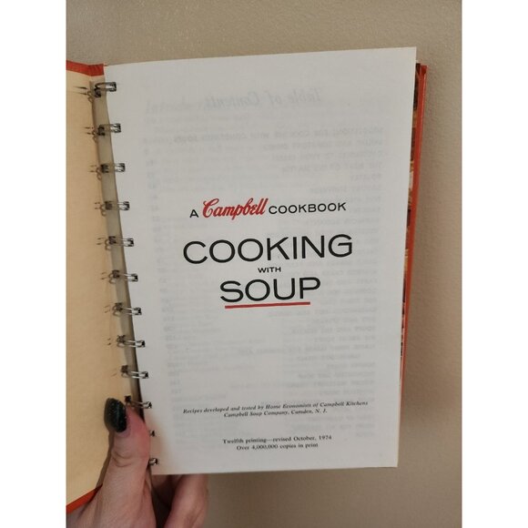Campbell Soup Cooking With Soup CookBook 1974 - Picture 5 of 5